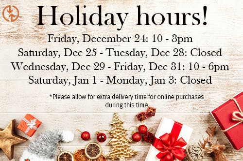 Holiday hours CHANGE Lifestyle Apparel