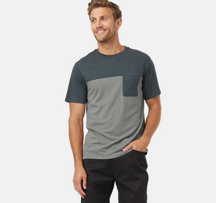 Tentree Blocked Pocket Tee